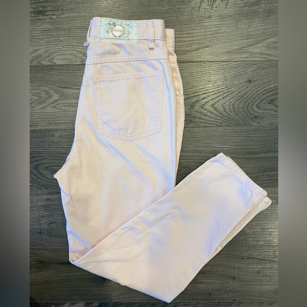 Vintage Coca Cola Light Pink Jeans 25” waist